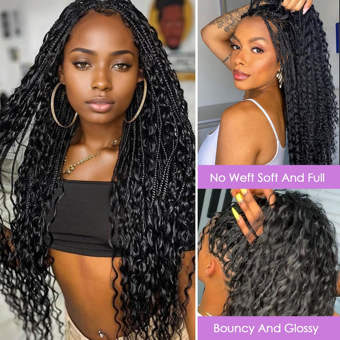 Water Wave Human Hair #1B