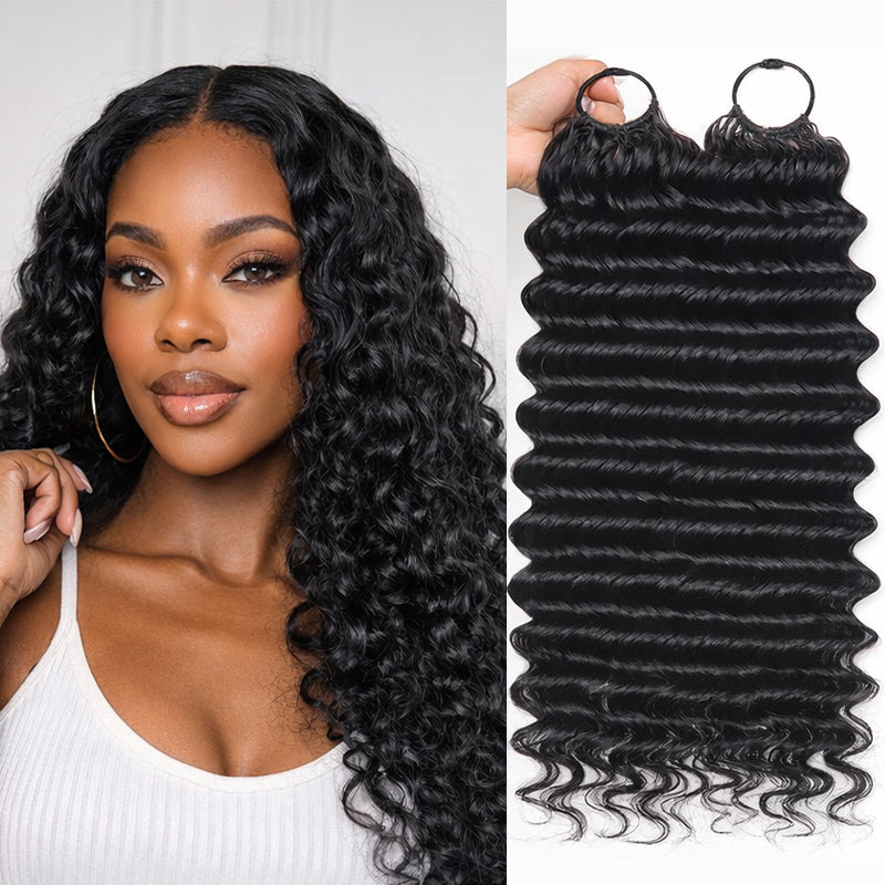 Miracle Knots Water Wave Boho / Crochet Human Hair